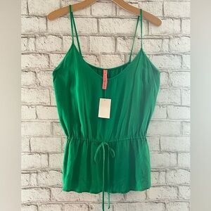 NEW!! Eight Sixty Tank Top Tie-Waist  Green Cami size Med Made in The USA